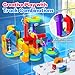Goody King Electric Train Set for Kids 3D DIY Track Building Kits with Train and Traffic Signs STEM Car Toy Set for Kids 3 Years Old Boys Girls Birthday - Image 4