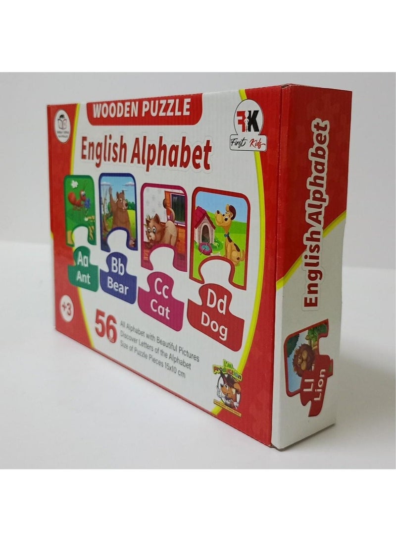 Wooden puzzles of the English alphabet  - Image 1