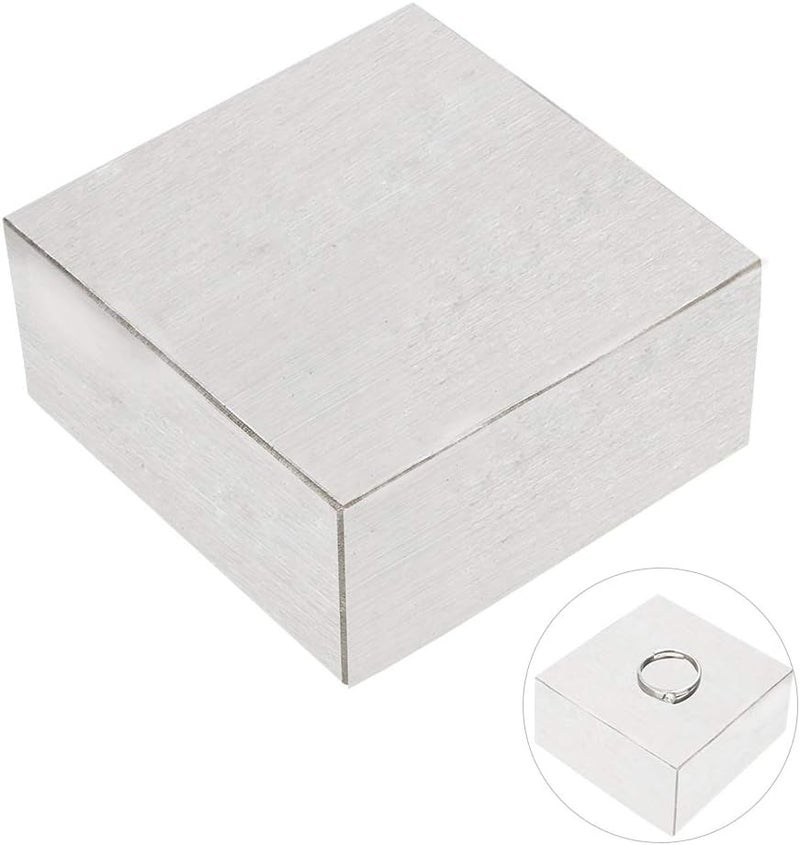 woobles 6.3 * 6.3 * 3cm Metal Steel Bench Block Metal Anvil Square Tool Solid Bench Block for Jewelry Making Steel Bench Block Solid Metal Bench Block Wire Hardening and Wire Wrapping Tool - Image 4