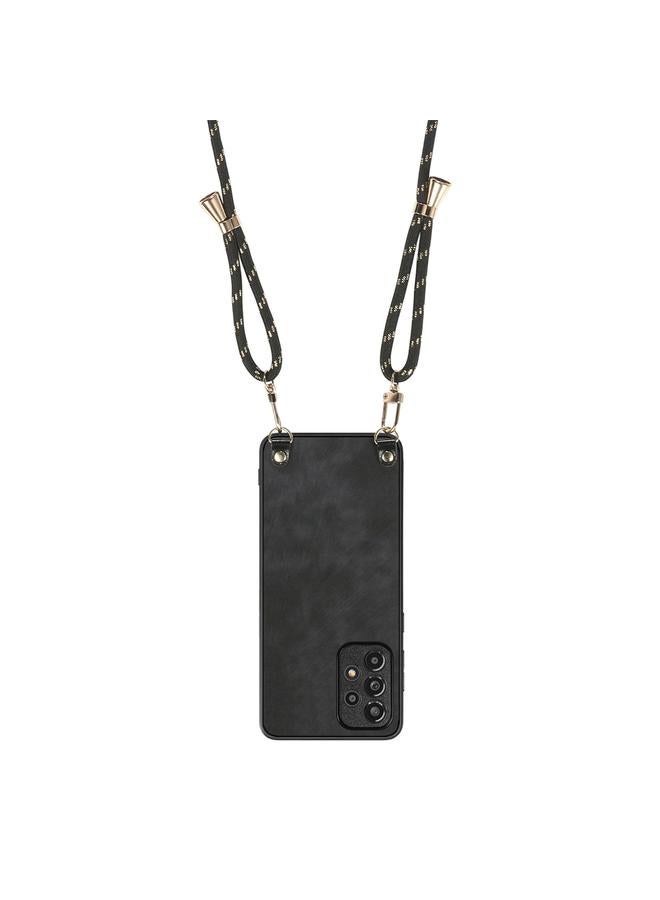 erorex Case For Samsung Galaxy Note10 Vintage Leather PC Back Cover Phone Case with Crossbody Strap - Image 3