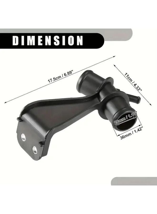 Black Coolant Hose For Toyota Corolla 2009 2013 L4 Engine Part - Image 2