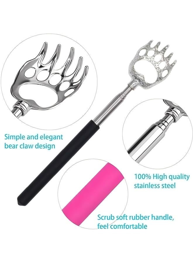 3PCS Expandable Back Scraper Portable, Stainless Steel Male And Female Scratching Device - Image 4