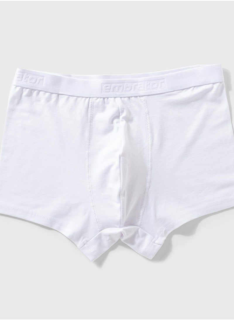 Pack of 3 Plain Cotton Lycra Boxer for Men