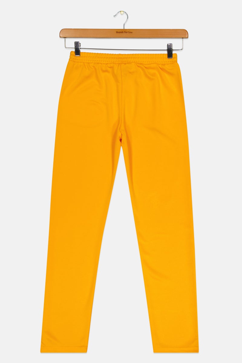 Adidas Kids Boy Brand Logo Training Track Pants, Orange - Image 3