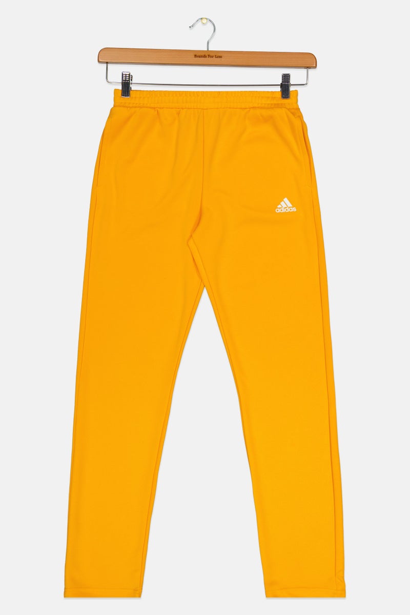 Adidas Kids Boy Brand Logo Training Track Pants, Orange - Image 2