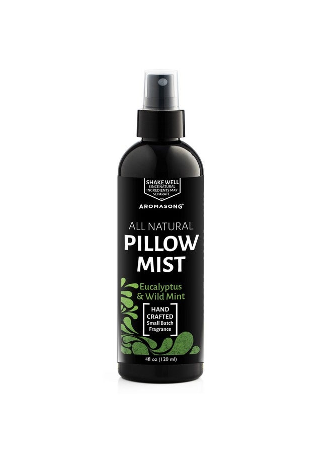 Aromasong Aromasong Eucalyptus & Wild Mint Pillow Spray - All Natural Calming Linen & Bedtime Mist for Deep Sleep - Aromatherapy Essential Oils for Sleeping  - Image 2