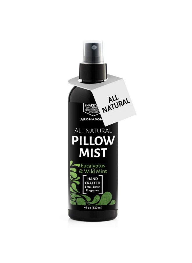 Aromasong Aromasong Eucalyptus & Wild Mint Pillow Spray - All Natural Calming Linen & Bedtime Mist for Deep Sleep - Aromatherapy Essential Oils for Sleeping  - Image 1