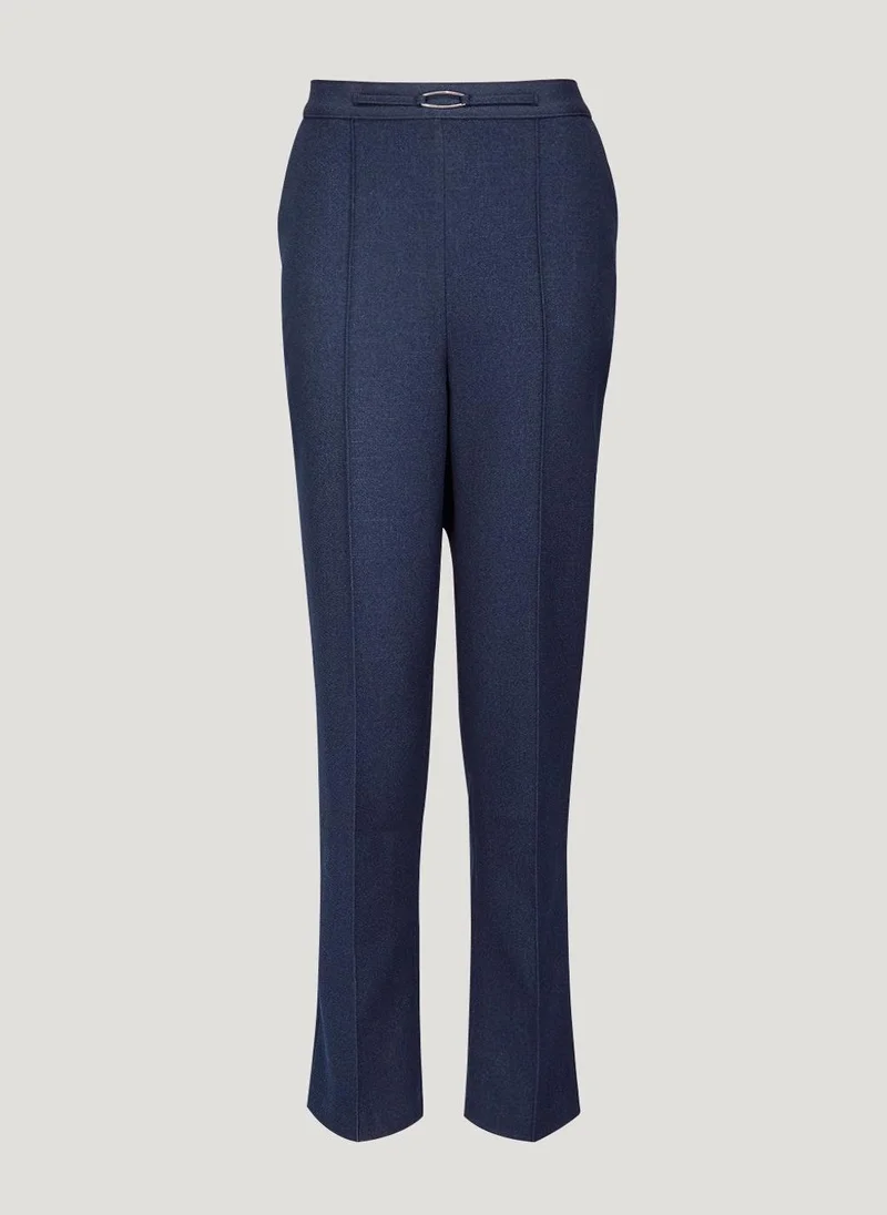 Matalan Et Vous Navy Pleat Front Snaffle Trousers