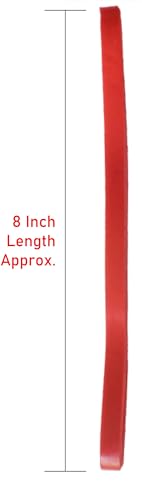 IMPRINT Natural Long Red 5-6 MM Wide and 8 Inches Longs Red Color Rubberbands, Big, Large, Heavy Duty and Thick Extra Strong Rubber Bands Pack of 5 - Image 4