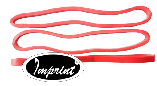 IMPRINT Natural Long Red 5-6 MM Wide and 8 Inches Longs Red Color Rubberbands, Big, Large, Heavy Duty and Thick Extra Strong Rubber Bands Pack of 5 - Image 3