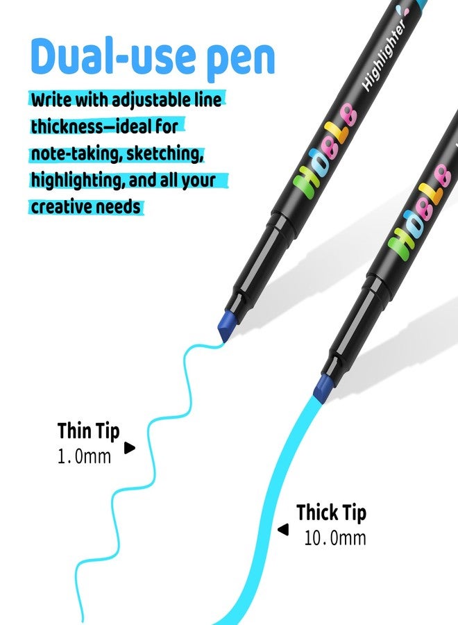 Guangna Bible Highlighters No Bleed, 6pcs, Chisel Tip, Neon Colors, Aesthetic Quick Dry for Bible Jounaling Planner Books Notes Teacher School Office Supplies (Fluorescent Colors) - Image 3