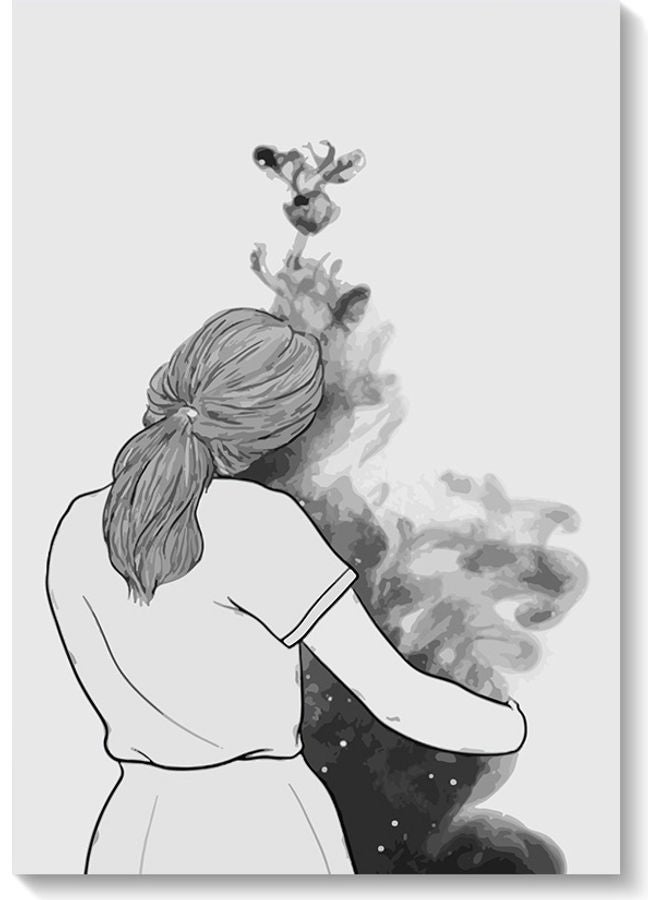 RYN Hug Wall Art Multicolour 40x60cm - Image 1