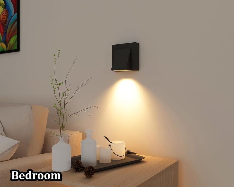 fizzytech مصباح حائط خارجي LED بلاستيكي 5 واط | ضوء مقاوم للماء والصدمات | تركيبة مثبتة على الحائط لغرفة النوم والحديقة وزينة المنزل (أبيض دافئ) - Image 4