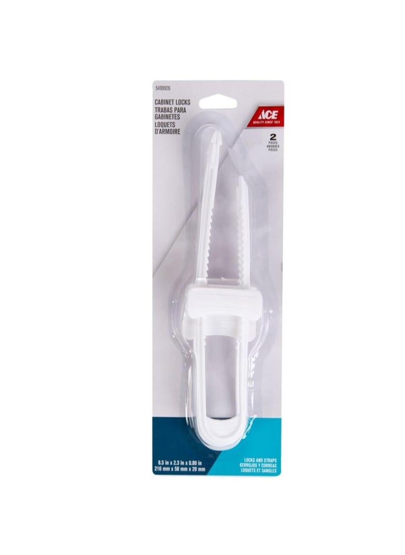 ACE Ace Safety Cabinet Lock 5.8 x 21.6 x 2cm White 
