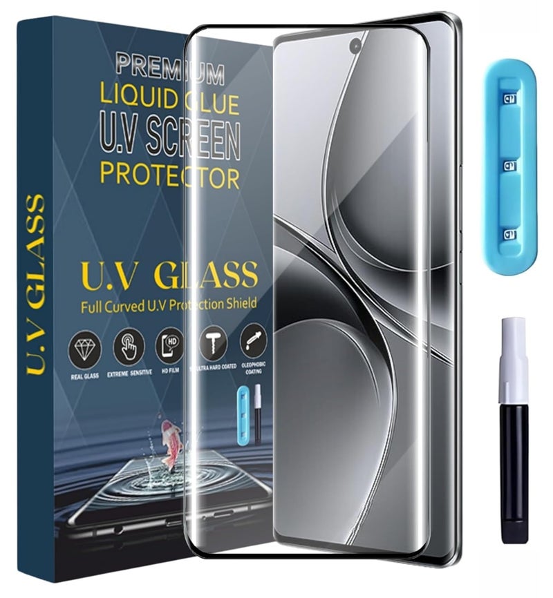 SPAZY CASE® Realme P4 Pro Premium Adavnced Glue UV Curved Tempered Glass | HD clarity Full Edge Protection With Installation Kit for Realme P4 Pro 5G - Image 1