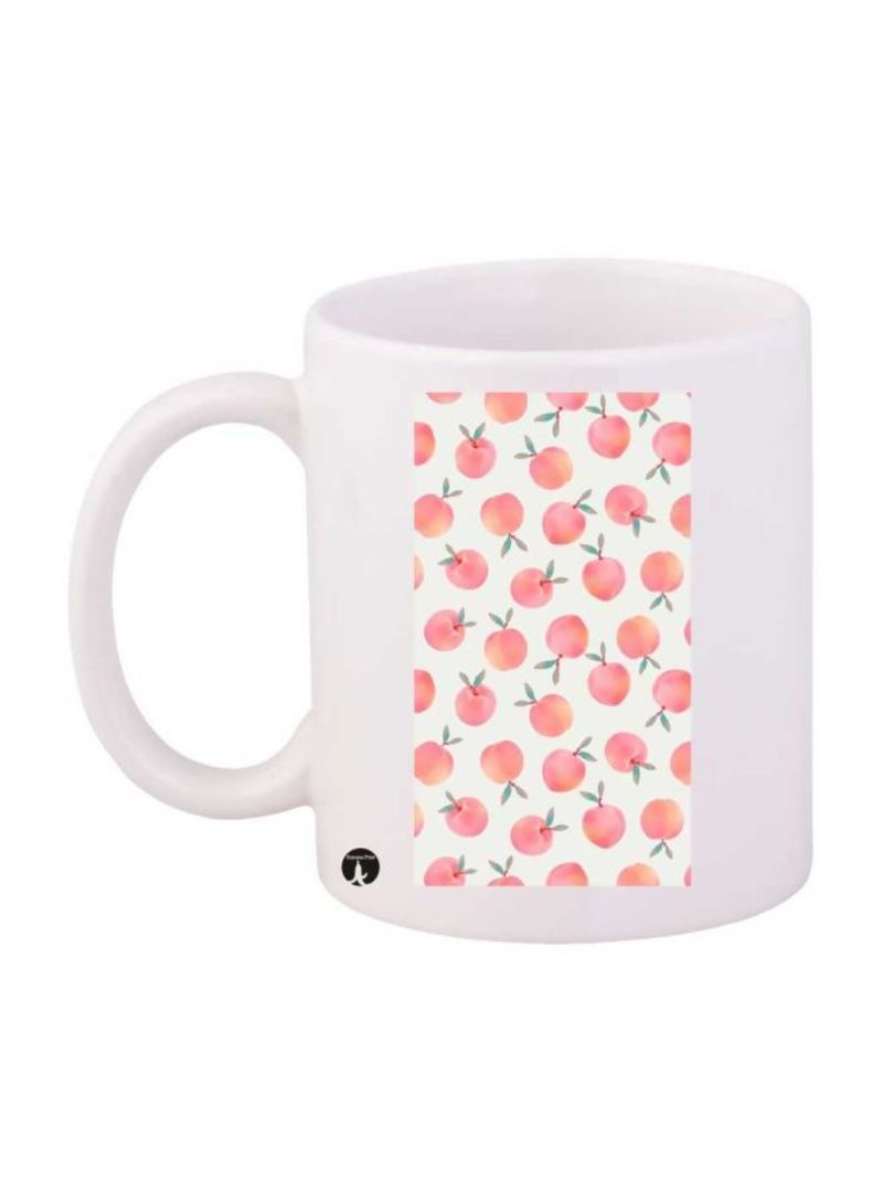Flower Printed Mug Yellow/Red/Green Standard Size