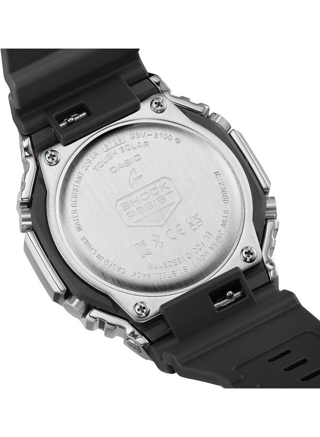 CASIO ساعة كاسيو للرجال بتقنية التحليل الرقمي مع حزام بلاستيكي GBM-2100A-1A2ER - Image 4