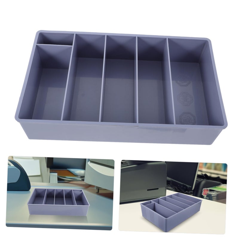 Grey Vertical Cashier Box Money Organizer With Phone Storage And File Case - Image 5