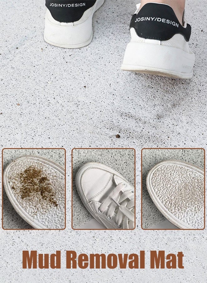 Hanayo Door Mats Indoor Resist Dirt Entrance Mat Mud Removal Mat Non-slip Low Profile Inside Floor Mat for Indoor Outdoor Front Door Entryway Patio 60*90CM(Beige) - Image 5
