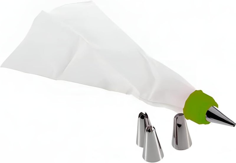 3 Pack Silicone Pastry Bags with 45 Decorating Nozzles, Reusable Cake Frosting Piping Set for Cupcakes, Cookies, Desserts, Churros and Baking Accessories - Image 1