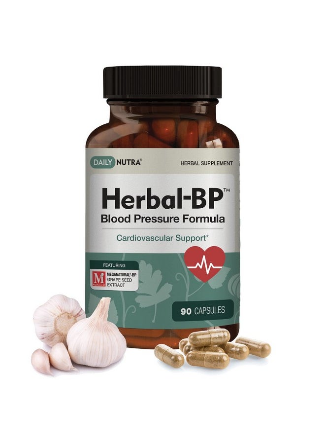DailyNutra Herbalbp Natural Blood Pressure Supplement Supports Circulatory Health  Stress Management  Standardized Plant Extracts For Safe Longterm Support 90 Capsules  - Image 2