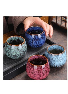 OASIS-TH Set Of 4 Double Walled Espresso Coffee Cup Turkish coffee cup Tea cup Multi color 140ml  - Image 2