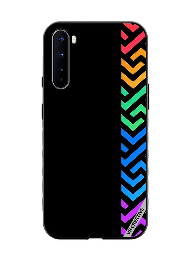 VR CREATIVE Protective Case Cover For OnePlus Nord Abstract Design Multicolour - Image 1