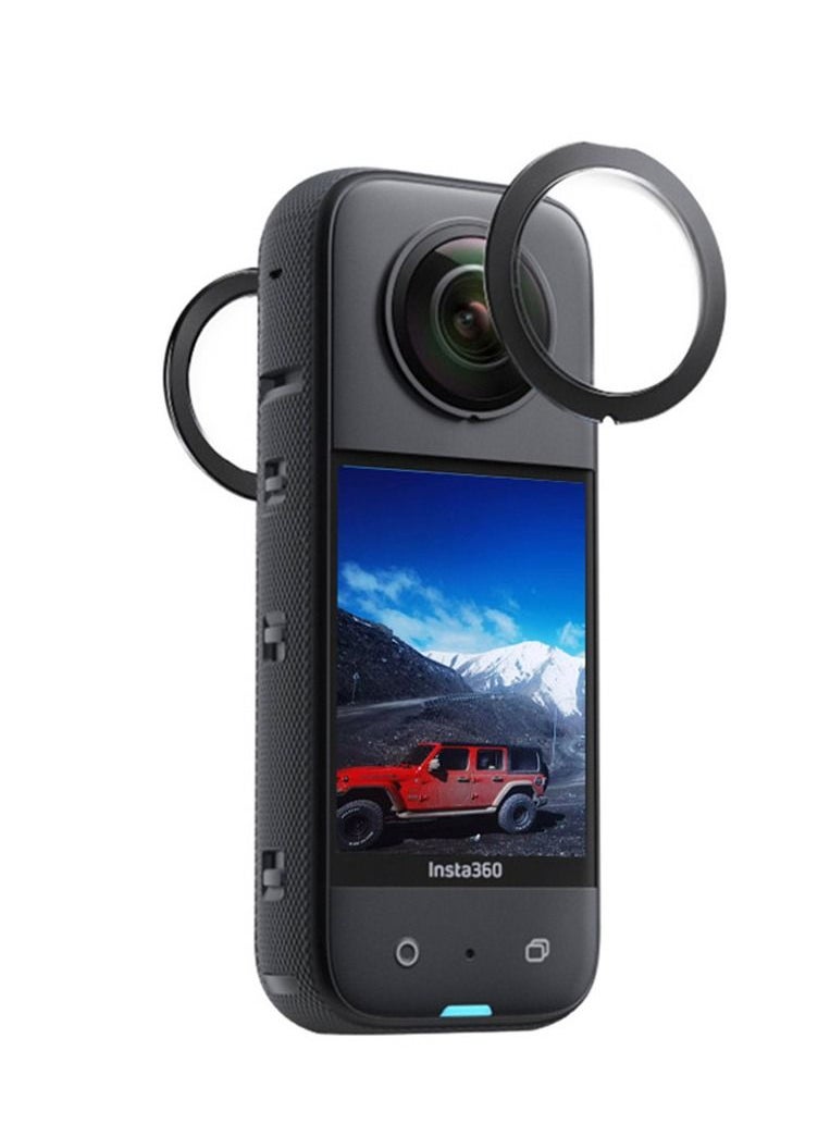 Generic Lens Guards Protector Compatible with Insta360 X3 Anti-scratch HD Protective Shell Case For ONE X3 Panoramic Cameras Accessories  - Image 1