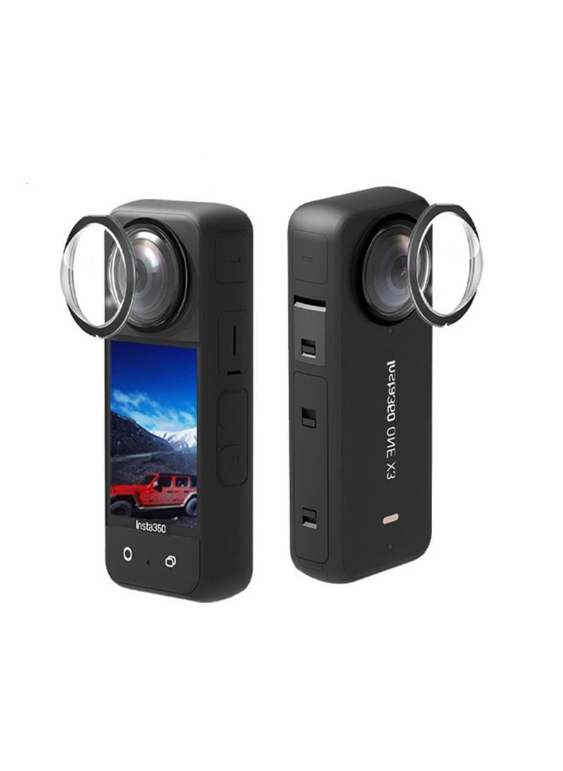Generic Lens Guards Protector Compatible with Insta360 X3 Anti-scratch HD Protective Shell Case For ONE X3 Panoramic Cameras Accessories  - Image 2