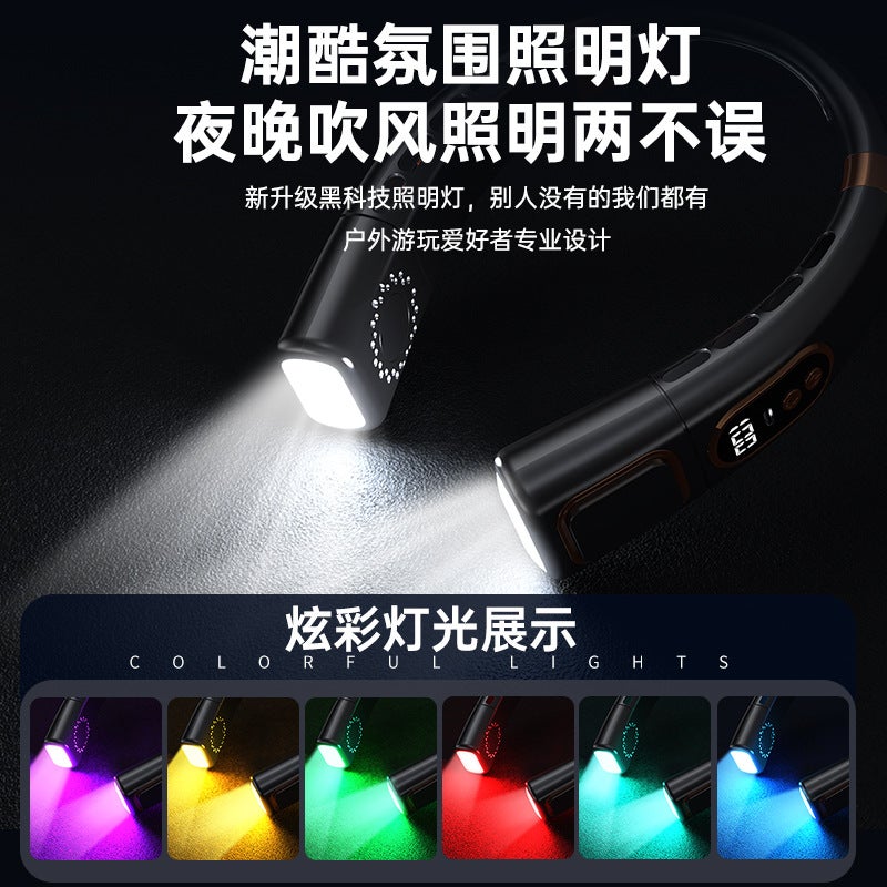 Cobins USB Rechargeable Neck Fan, Portable Quiet Bladeless Turbo Mini Fan - Image 2