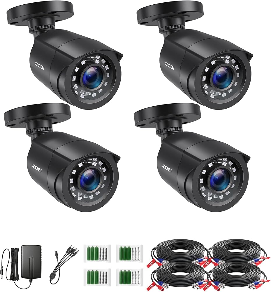 زوسي Zosi Tvi 1080p 4pcs Outdoor Surveillance Camera Kit