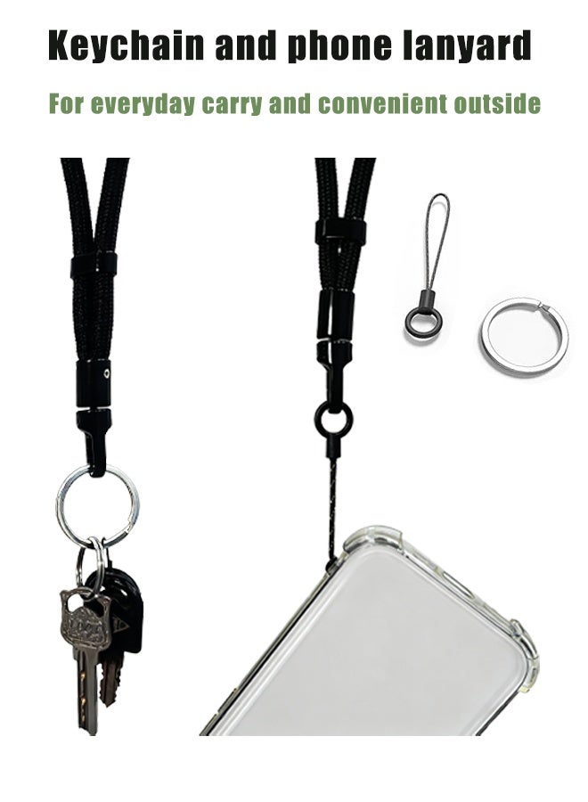 Universal Cell Phone Wristband, Anti-Theft Adjustable Lanyard with Keychain, Cell Phone Lanyard Accessory  - Compatible with All Phone Cases, Multifunctional Wristband for Smartphones, Cameras, Keys - RED - Image 3