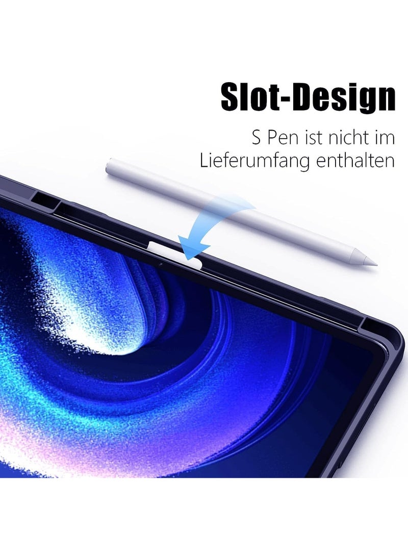 Generic Case Compatible with , Smart Cover with Pencil Holder for Honor Pad X9 11.5 inch 2023 Auto Sleep/Wake (Blue)  - Image 5