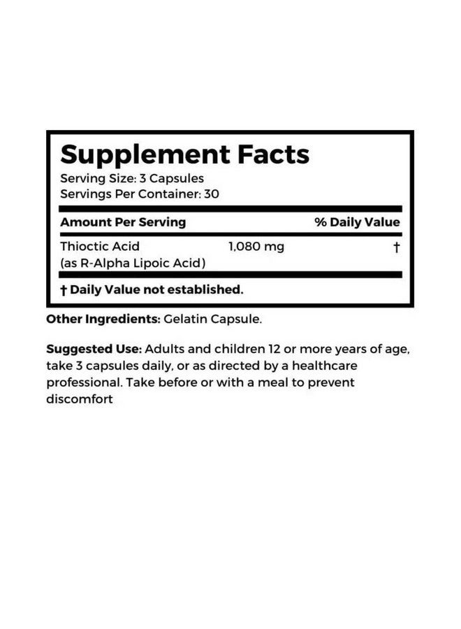 Dr Clark Store Dr. Clark Thioctic Acid Supplement - 360mg, 90 Capsules, Supports Healthy Liver Function & Antioxidant Protection - Image 2
