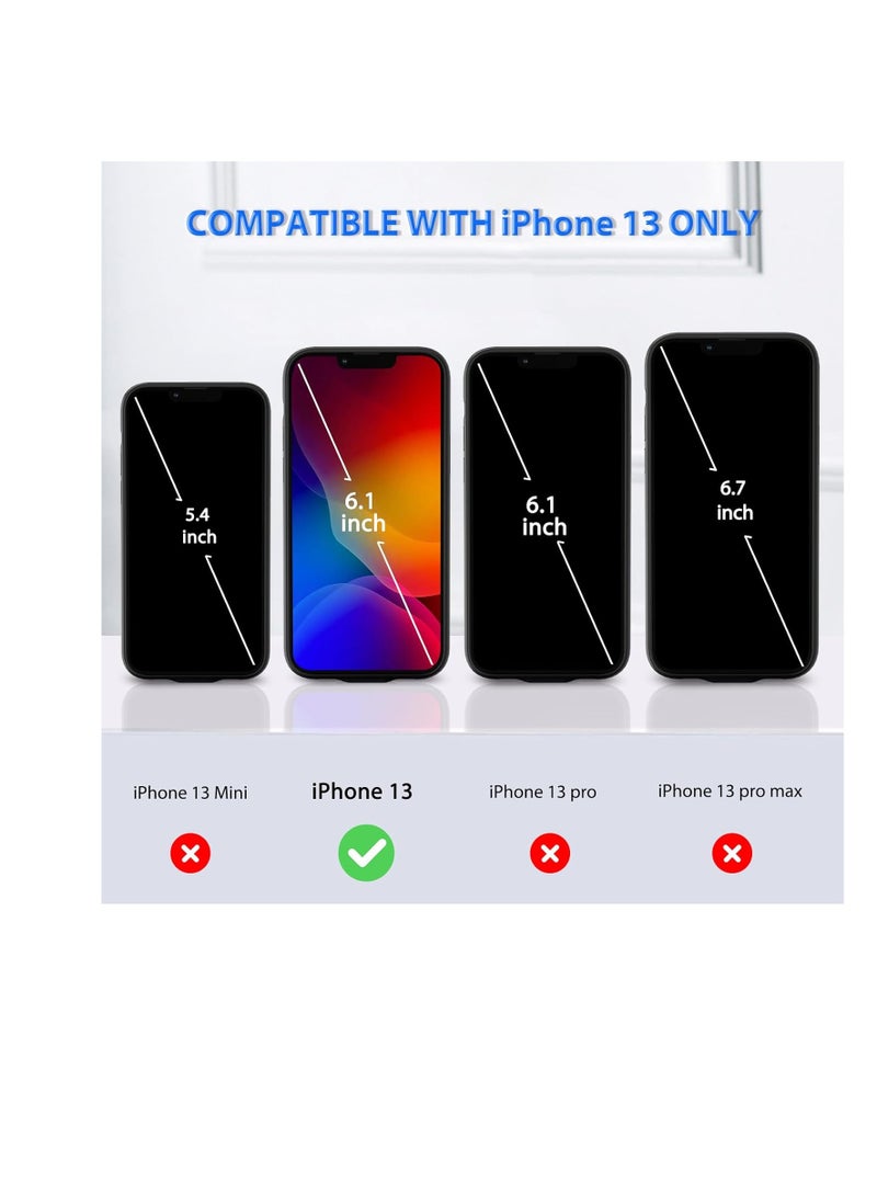 Battery Case for iPhone 13 [7000 Mah] Additional Battery Charging Case Battery Case Mobile Phone Case Battery Case Power Bank Case for iPhone 13, Ultra Thin and Portable Battery Case [6.1  - Image 2