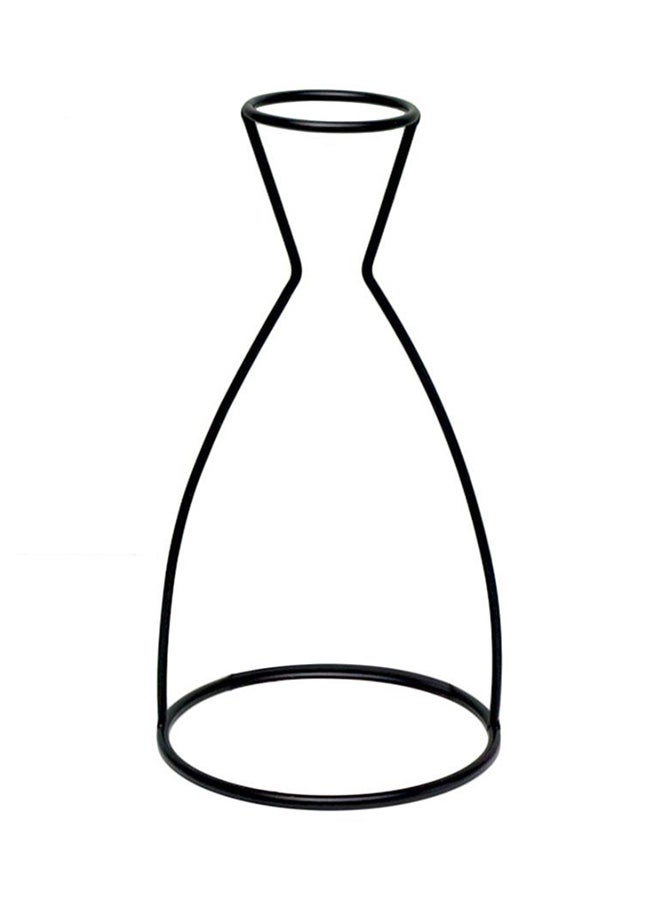 NIBEMINENT Shelving Flower Ornament Office Vase Black - Image 1