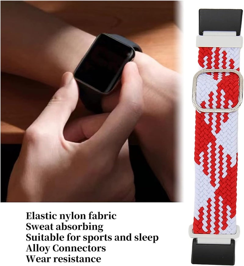 كلاراكو حزام ساعة من النايلون من كلاركو متوافق تمامًا مع موصل معدني مرن وحزام ساعة ذكية للسفر قابل للتهوية - Image 3