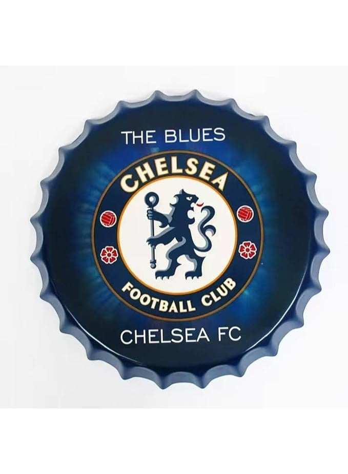 تشيلسي - لوحة جدارية من أغطية الزجاجات - Image 1