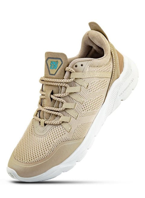 PUCA Running Shoes for Men | Light Weight and Breathable | Raider Biege