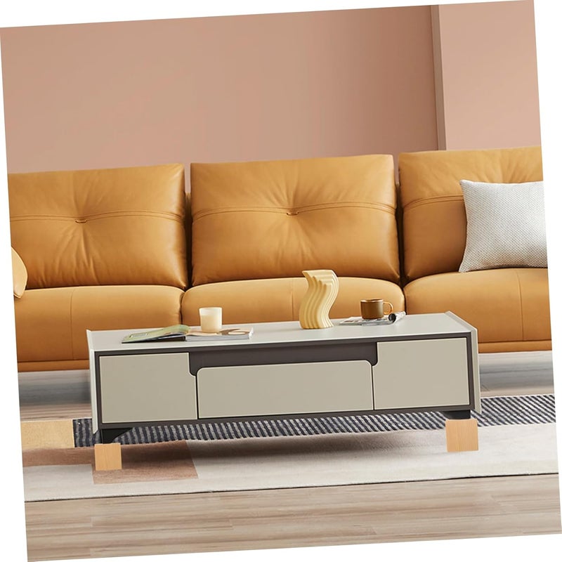 TEHAUX 8pcs Furniture Risers Stable and Practical Bed Lifters for Sofa Chair Table Wood Pad to Prevent Sliding and Wear - Image 5