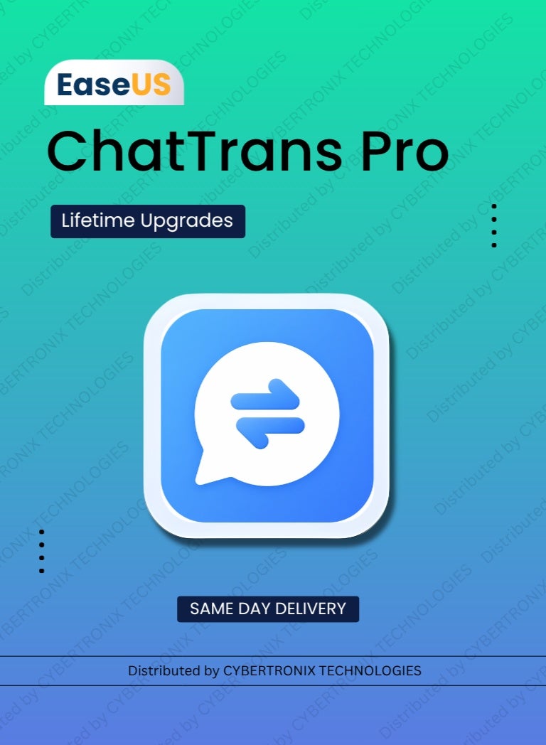 EaseUS ChatTrans Pro| 1 Device Lifetime | Digital License | Same Day Delivery