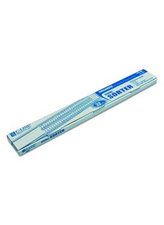 C-Line General Plastic Document Sorter Letter Size 32 Divisions 3 X 23.5 Inches Blue (30532)  - Image 3