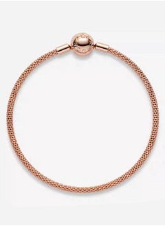 Pandora Violet PANDORA Jewelry Mesh Rose Gold Bracelet  - Image 2