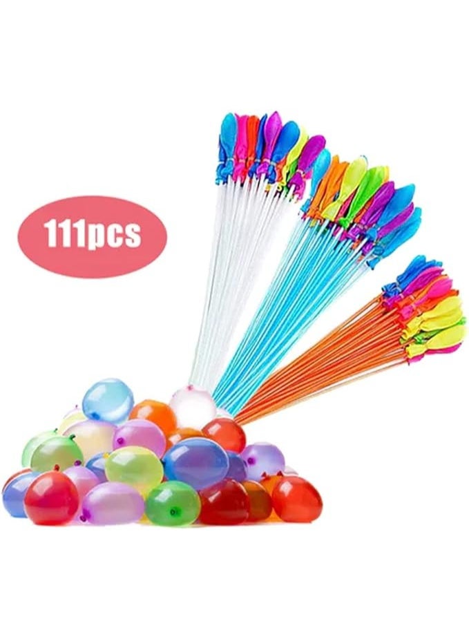 PROMASS 111pcs/bag Water Balloons Bunch Filled With Water Inflatable Balls Party Decoration Latex Toy - Image 1