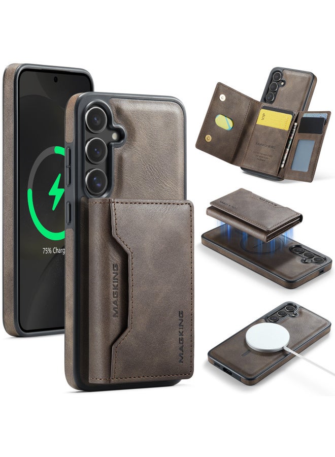 For Samsung Tri-fold Magnetic Card Case Protective Cover Wireless Charging Phone Case Magsafe Multiple Models Available 