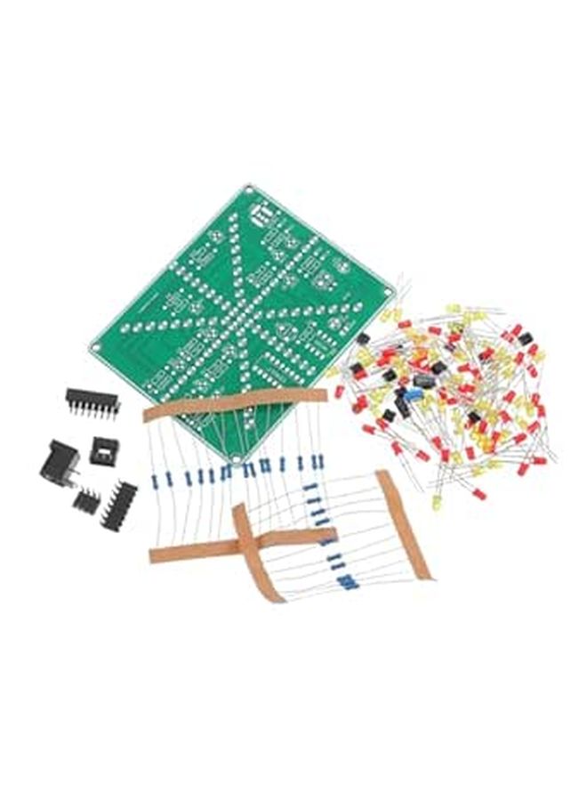 DIY LED Water Flow Light Kit Adjustable Speed Soldering Practice Circuit Experiment Module for Beginners - Image 1