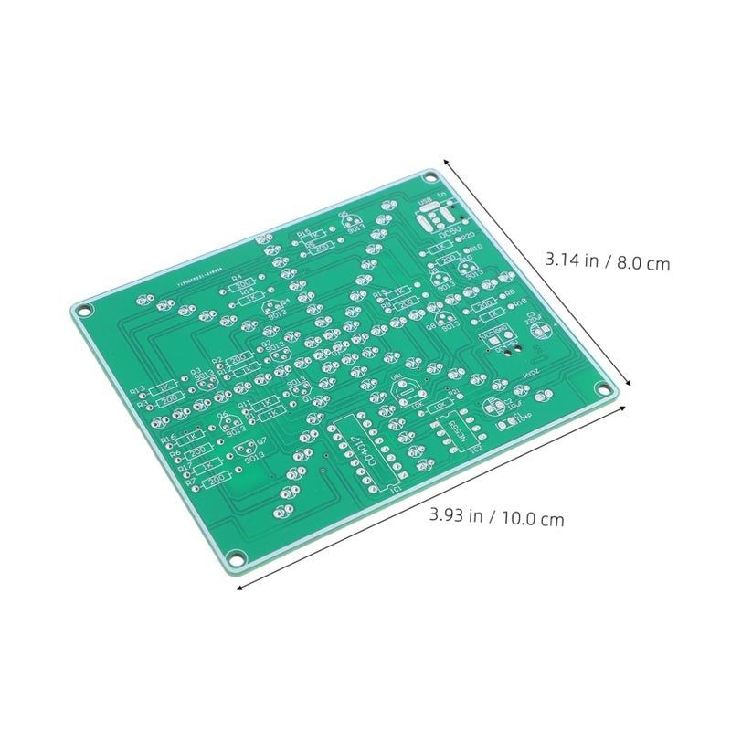 DIY LED Water Flow Light Kit Adjustable Speed Soldering Practice Circuit Experiment Module for Beginners - Image 3