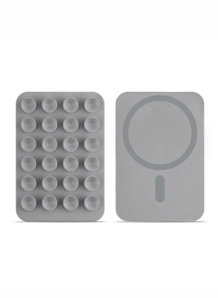 DRIP Magnetic silicone adhesive stand for mobile-Grey - Image 1