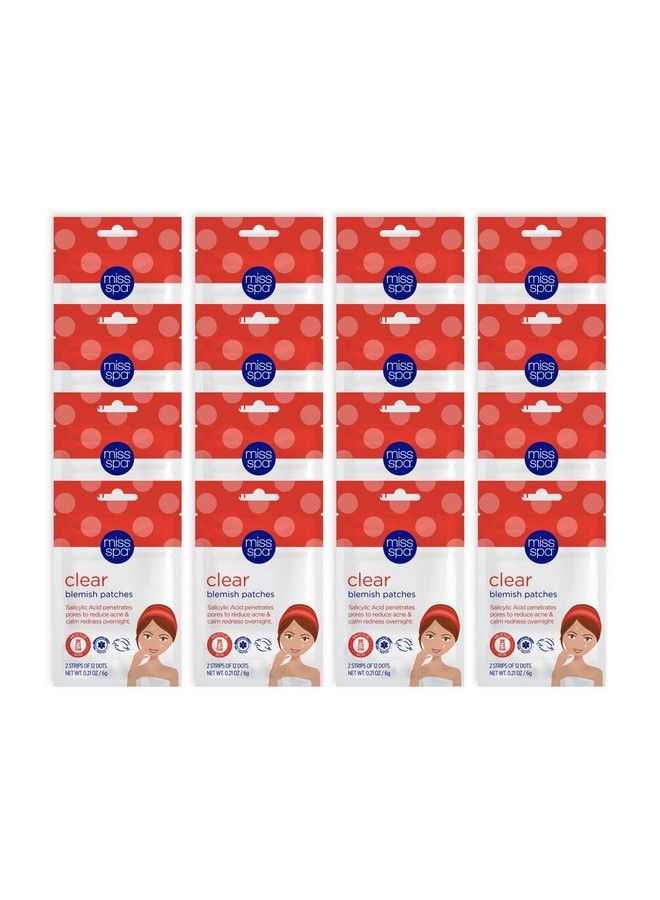 MISS SPA Clear Blemish Patches Acne Dots Pimple Patches For Face Reduce Acne & Calm Redness Invisible Spot Treatment Dermatologist Tested16 Pack - Image 1