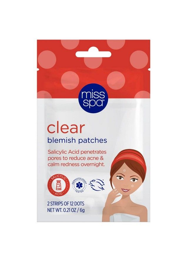 MISS SPA Clear Blemish Patches Acne Dots Pimple Patches For Face Reduce Acne & Calm Redness Invisible Spot Treatment Dermatologist Tested16 Pack - Image 3